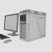 3D Okul sırası PC modeli satın - render