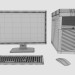 modello 3D di Tavolo pc comprare - rendering