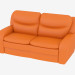 3d model Leather sofa direct double - preview