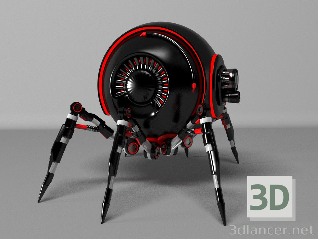 3d model robot - preview