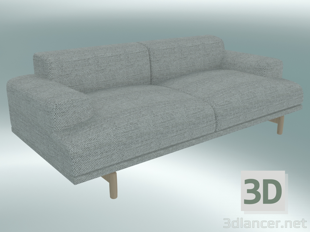 3 डी मॉडल डबल सोफा कम्पोज (वैंकूवर 14) - पूर्वावलोकन
