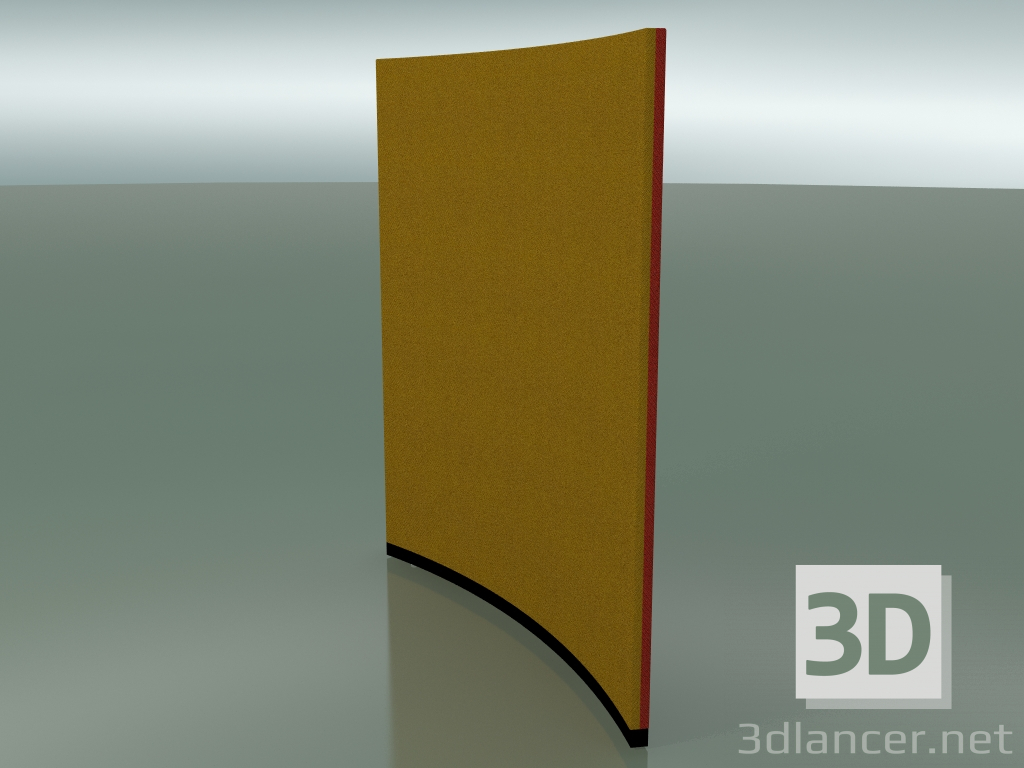 modello 3D Pannello curvo 6407 (132,5 cm, 36 °, D 200 cm, bicolore) - anteprima