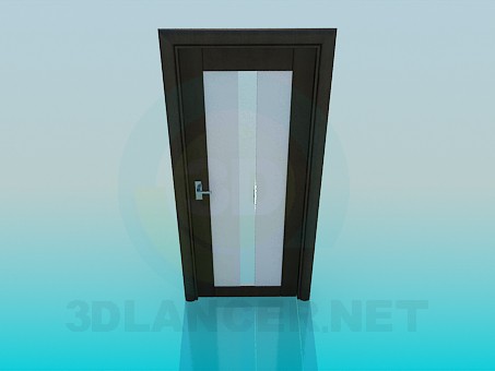 3d модель Двері з матовим склом – превью