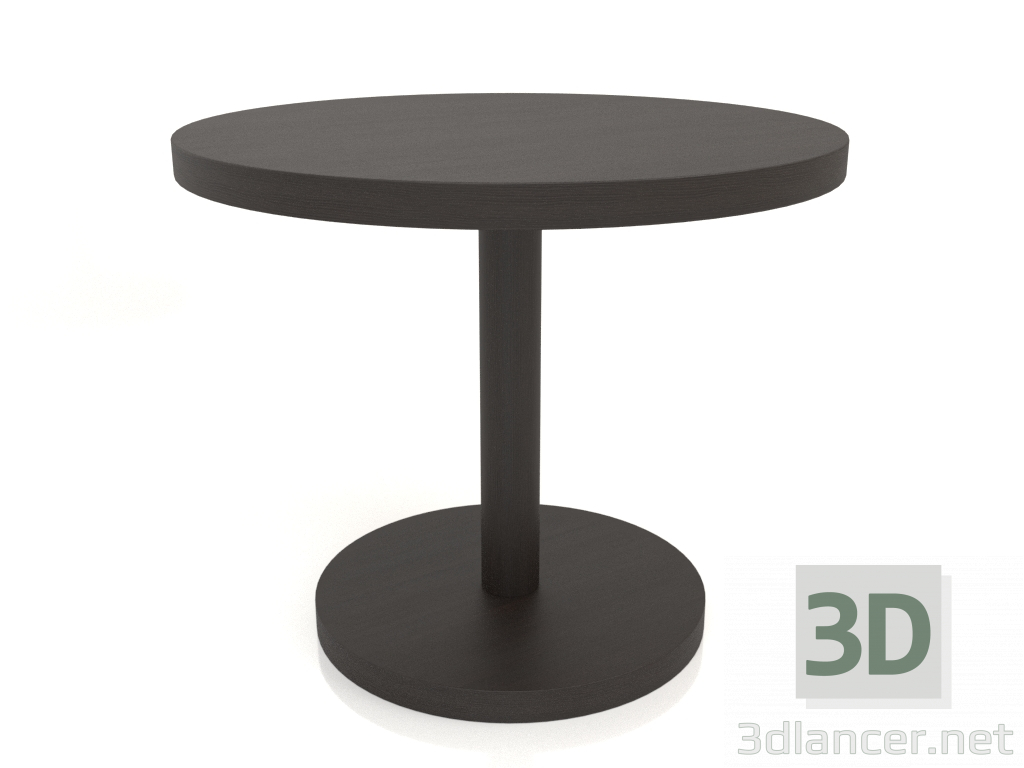 3D modeli Yemek masası DT 012 (D=900x750, ahşap kahve koyu) - önizleme