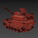 3d Лего танк 522 модель купить - ракурс