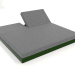 3d model Bed with back 200 (Bottle green) - preview