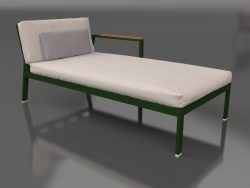 Sofa module, section 2 right (Bottle green)