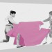 3D modeli Boğa güreşçisi çizim - önizleme