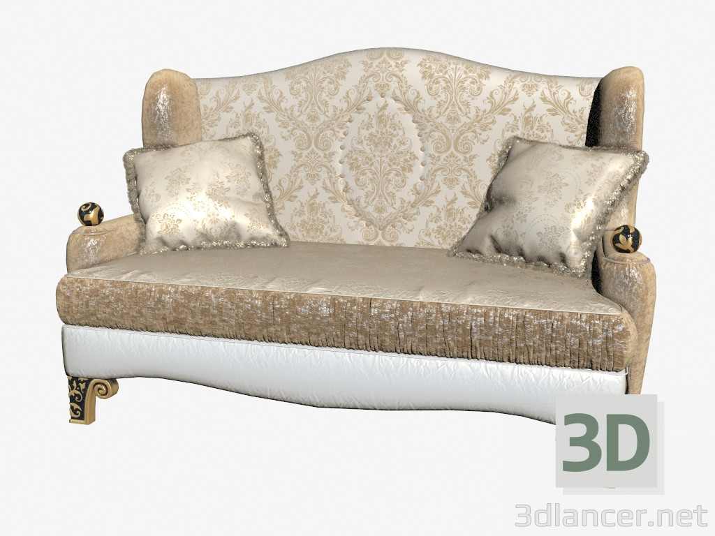 modello 3D divano 592 - anteprima