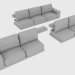 3d модель Элементы дивана модульного MATISSE – превью