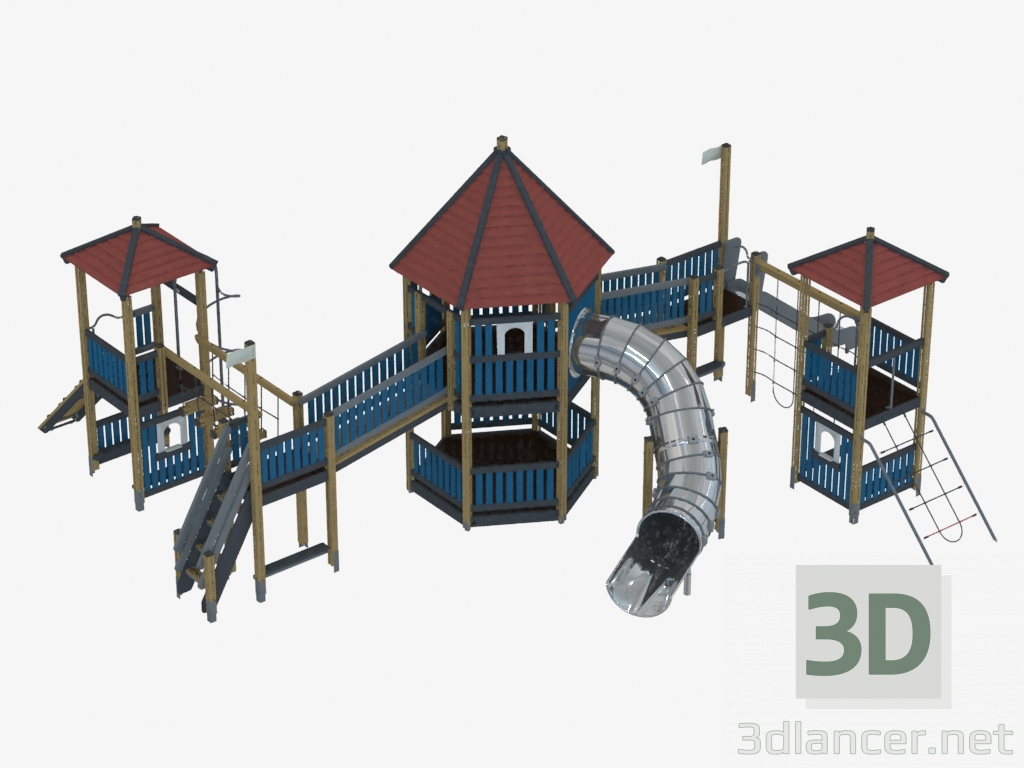 3 डी मॉडल बच्चों का खेल परिसर (K3501) - पूर्वावलोकन