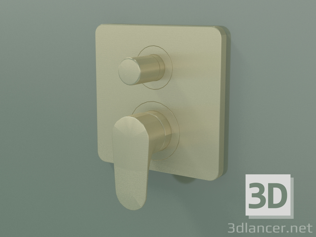 3D Modell Einhebel-Bademischer für verdeckte Installation (34427250) - Vorschau