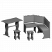 sistema de los muebles 3D modelo Compro - render