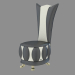 3d модель Кресло кожаное в стиле арт-деко A164 – превью