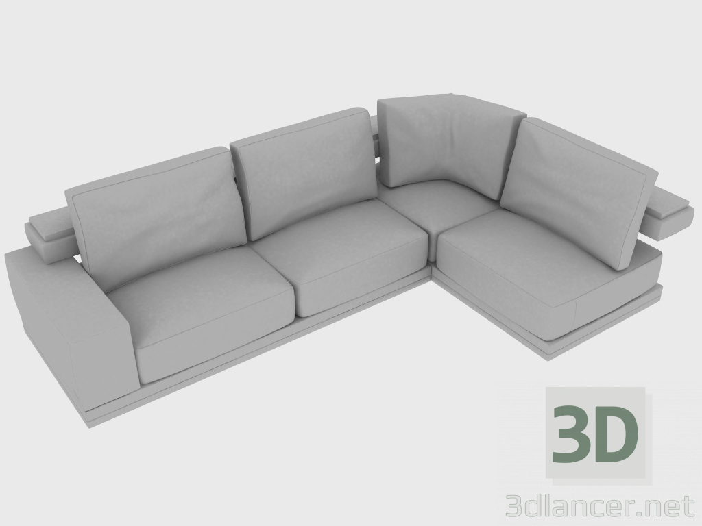 modèle 3D Canapé MATISSE (composition) - preview