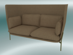 Divano divano (LN6, 90x180 H 115 cm, gambe bronzate, Hot Madison 495)