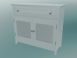 Chest of drawers and doors (White)