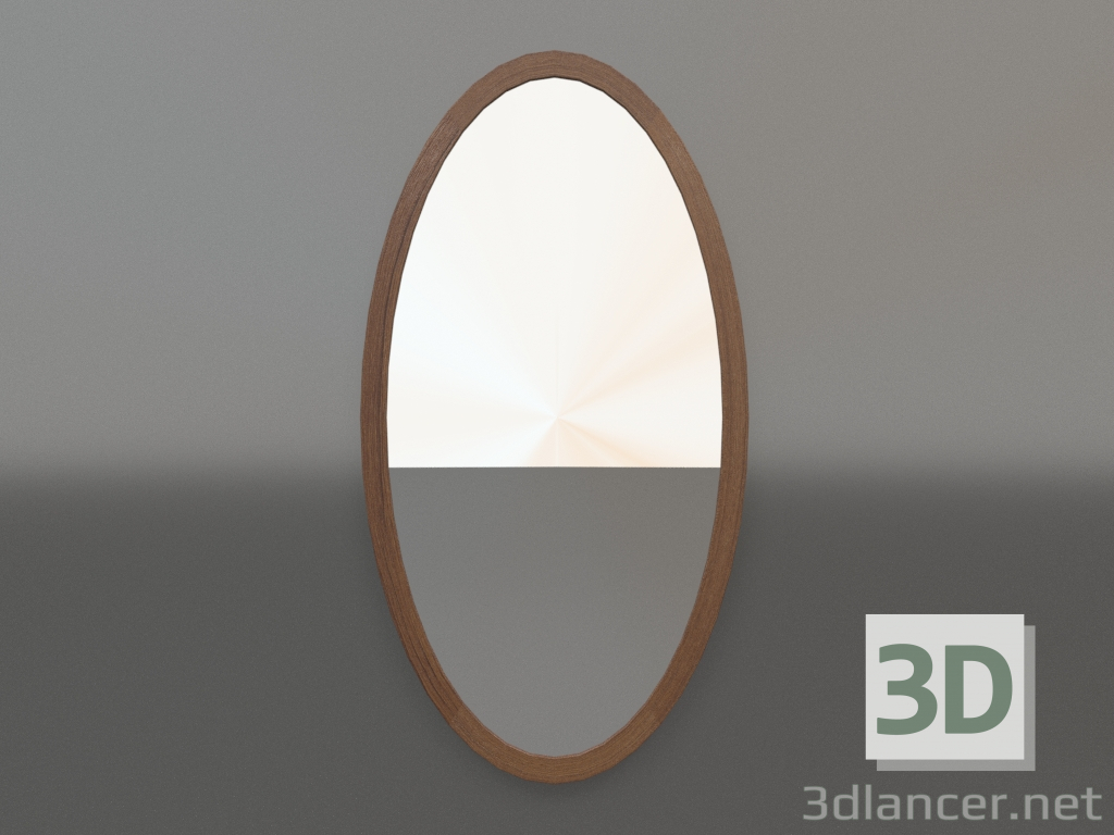 modello 3D Specchio ZL 22 (450x850, legno marrone chiaro) - anteprima