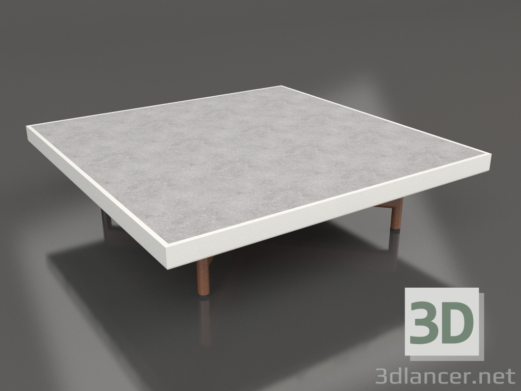 Modelo 3d Mesa de centro quadrada (cinza ágata, DEKTON Kreta) - preview