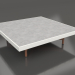 modello 3D Tavolino quadrato (Grigio agata, DEKTON Kreta) - anteprima