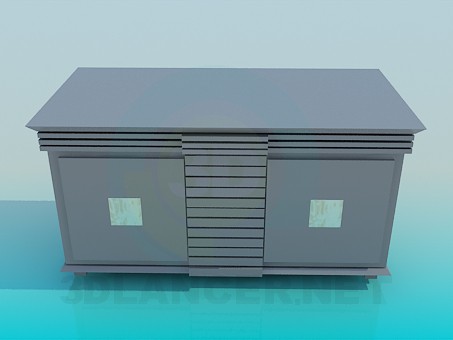 3d model Table-cabinet - preview