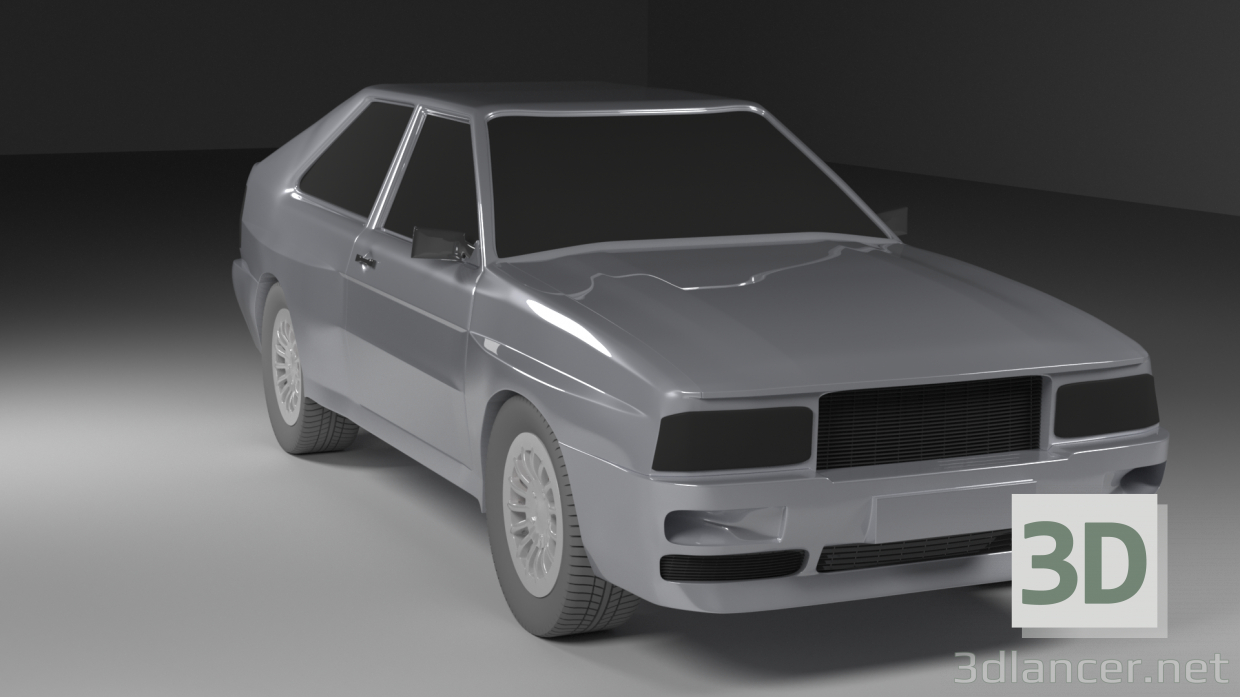 3D modeli Audi 80 Quattro - önizleme