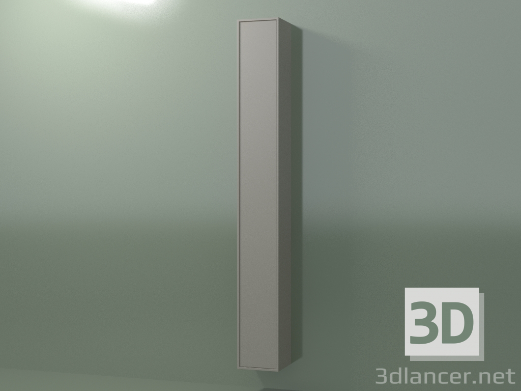 3d model Wall cabinet with 1 door (8BUAFCD01, 8BUAFCS01, Clay C37, L 24, P 24, H 192 cm) - preview