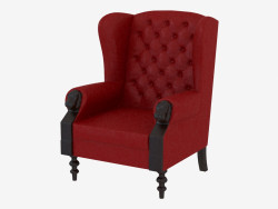 Armchair leather in a classic style Nobel