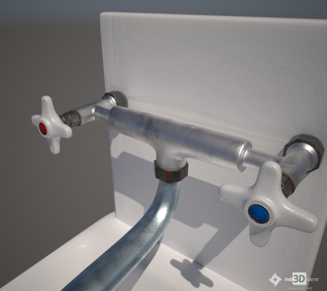 3D modeli Su musluğu, musluk - önizleme