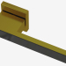 3D modeli Kapı kolu elmas (bronz siyah) - önizleme