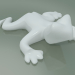3D modeli Dekor Elemanı Seramik Kurbağa (Beyaz) - önizleme