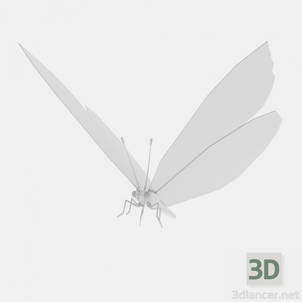 3D modeli Kelebek - önizleme