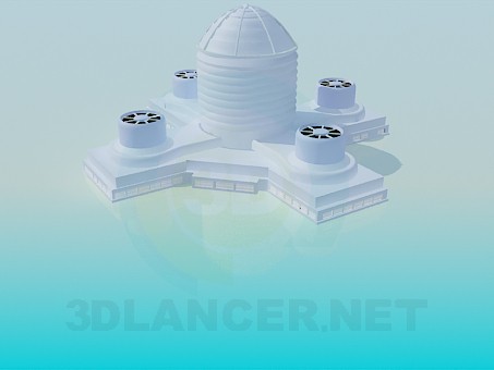 modello 3D Sistema di ventilazione - anteprima