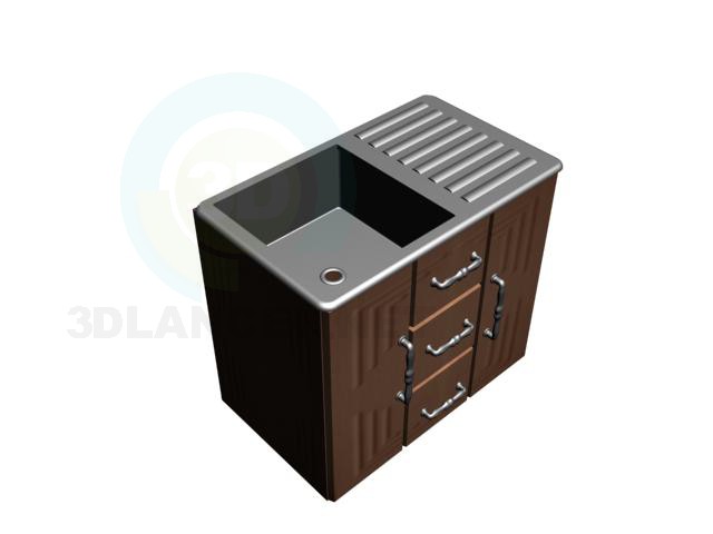 3d model Pedestal sink - preview