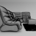 3d Sofa Britannica model buy - render