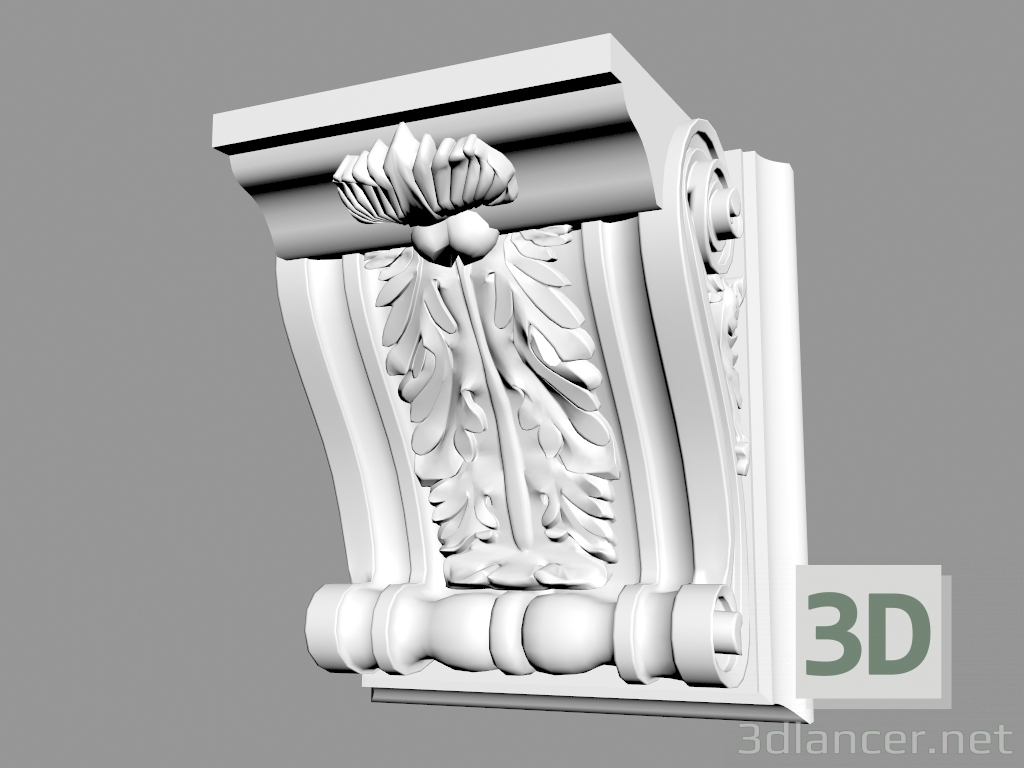 3D modeli B961 köşeli ayraç - önizleme