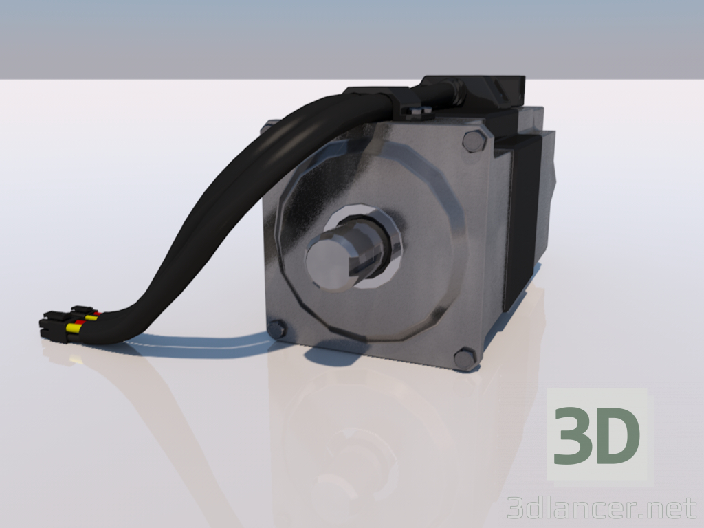modello 3D di servomotore comprare - rendering