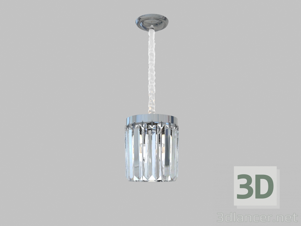 3d model Lámpara colgante (níquel 31101S) - vista previa