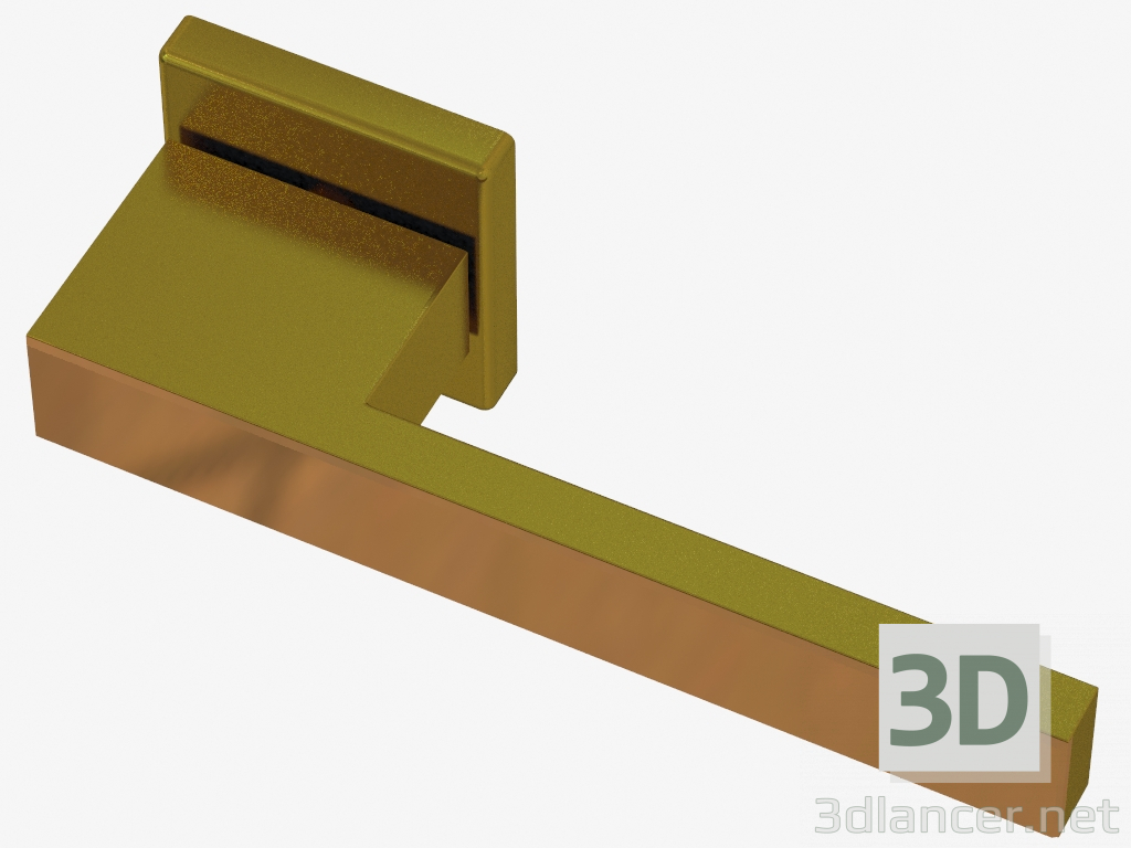 modello 3D Maniglia per porta diamante (ottone bronzo) - anteprima