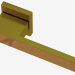 3D modeli Elmas kapı kolu (Bronz pirinç) - önizleme