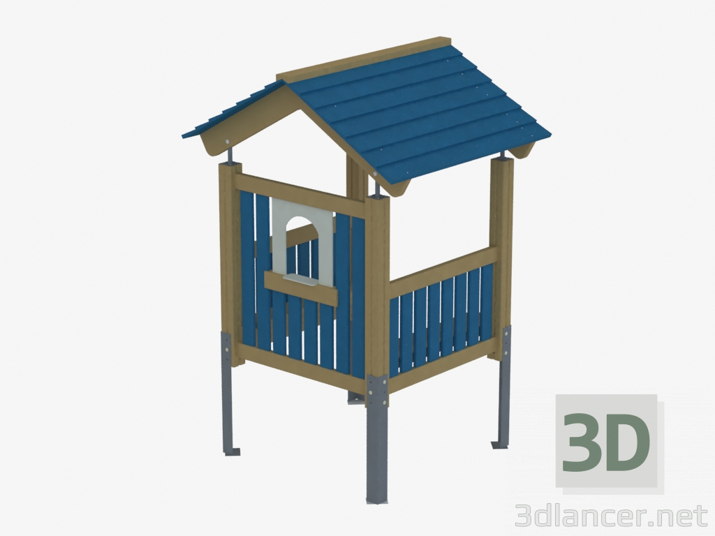 3d модель Детский игровой домик (К5001) – превью