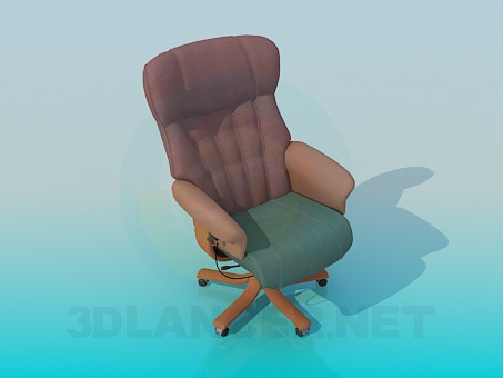 3D Modell Sessel auf Rädern - Vorschau
