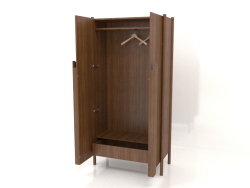 Wardrobe with long handles W 01 (open, 1000x450x2000, wood brown light)