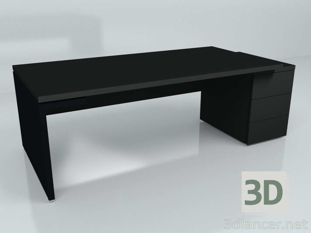 3D modeli Çalışma masası Mito Fenix MITF3KDP (2219x1000) - önizleme