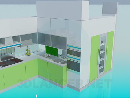 Modelo 3d Minimalismo de cozinha - preview