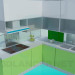3D Modell Küche-Minimalismus - Vorschau