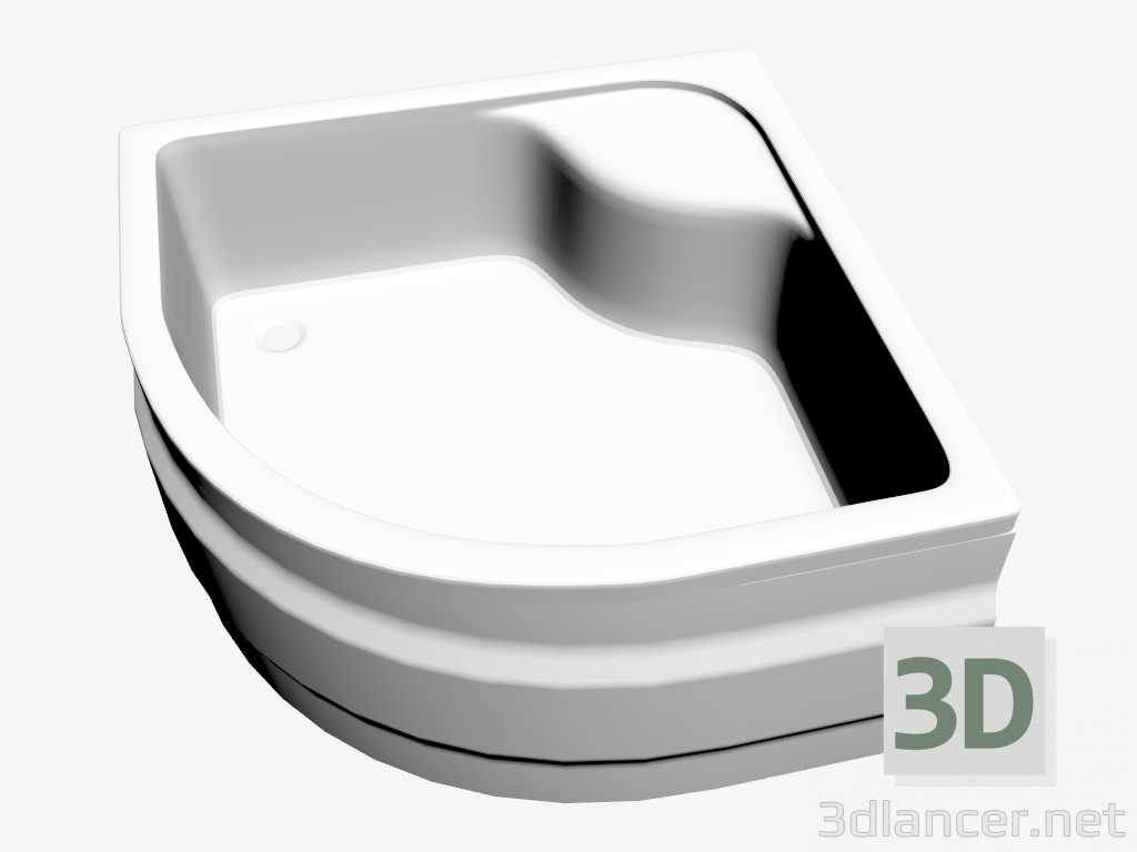3D modeli Palet yarı dairesel 80 cm (KTD 042B) panelli (KTD 042O) Derin - önizleme