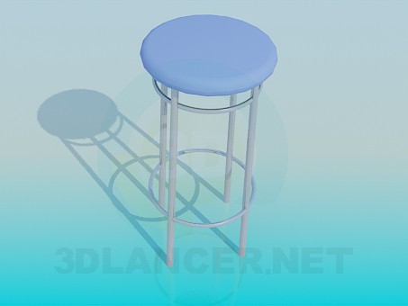 3D modeli Yüksek tabure - önizleme