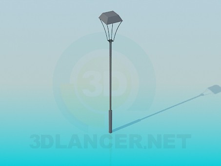3d модель Уличный фонарь – превью