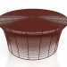 3 डी मॉडल लो कॉफ़ी टेबल (वाइन रेड) - पूर्वावलोकन